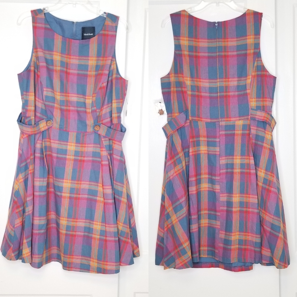 Modcloth Something Sixties Cotton-Linen Dress NEW - Picture 5 of 8